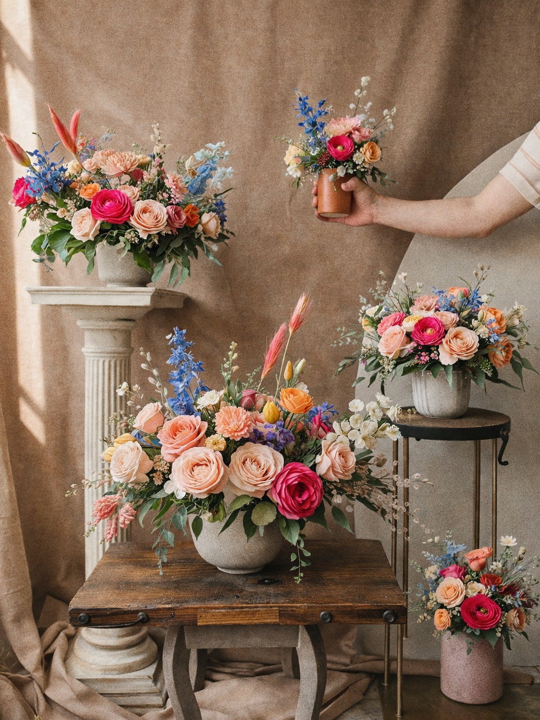 Vibrant Garden's- Designers Choice with Seasonal Color Pops