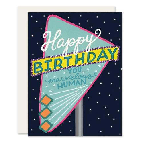 Birthday Card: Neon Sign