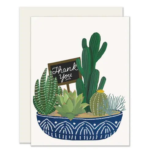 Thank You Card: Succulent