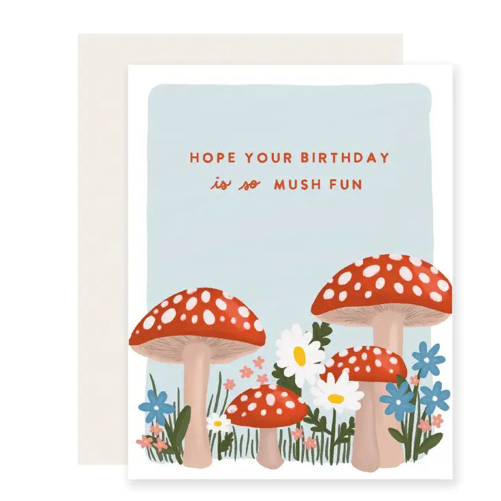 Birthday Card: Mushroom