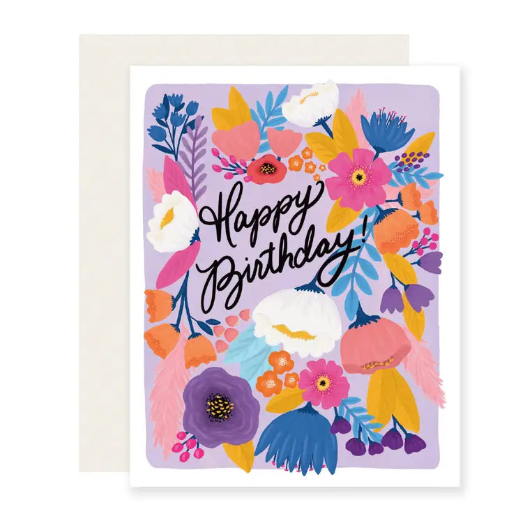 Birthday Card: Floral Fiesta