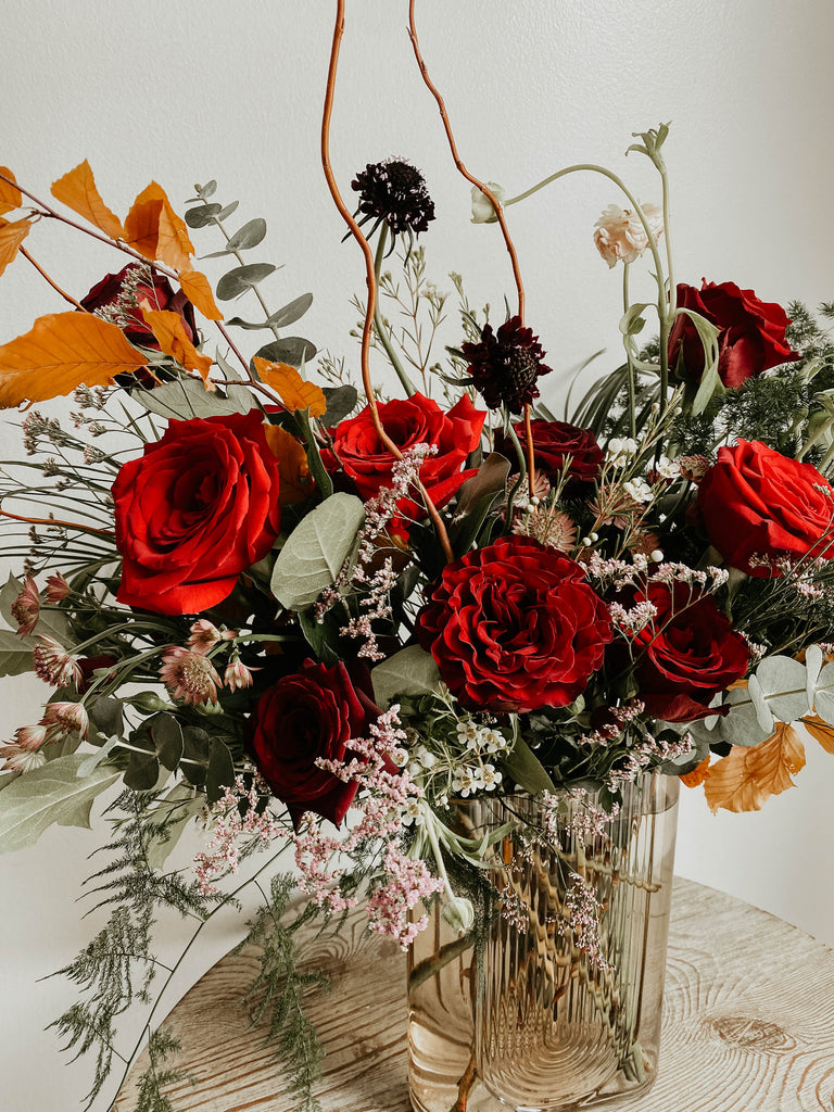 Elevated Red Roses