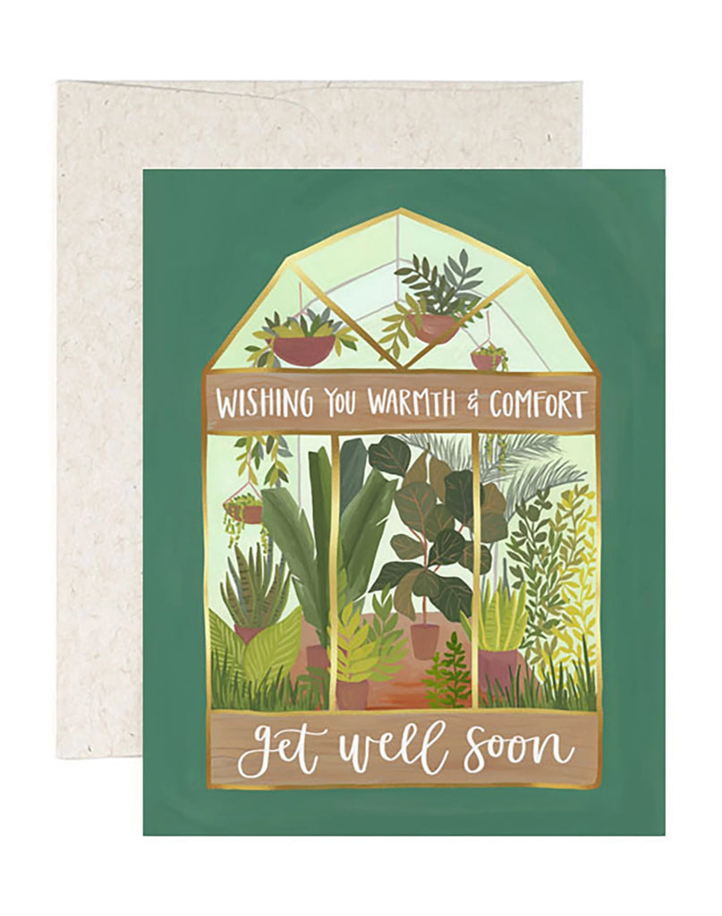 Get Well Soon Card: Greenhouse