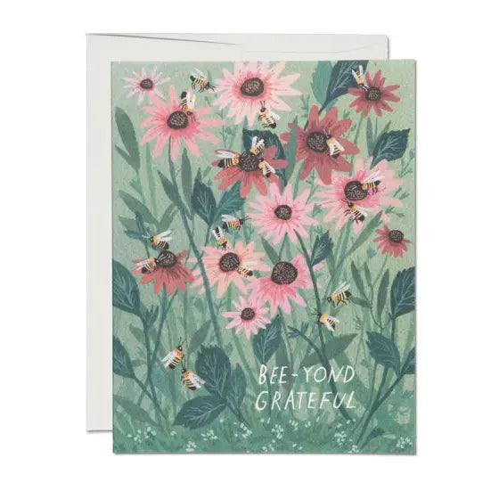Thank You Card: Bee-yond Grateful