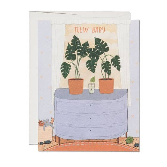 Baby Card: Nursery Plants