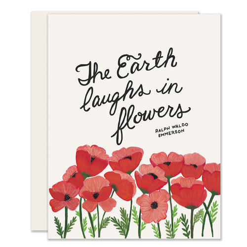 Just Because Card: Earth Laughs in Flowers