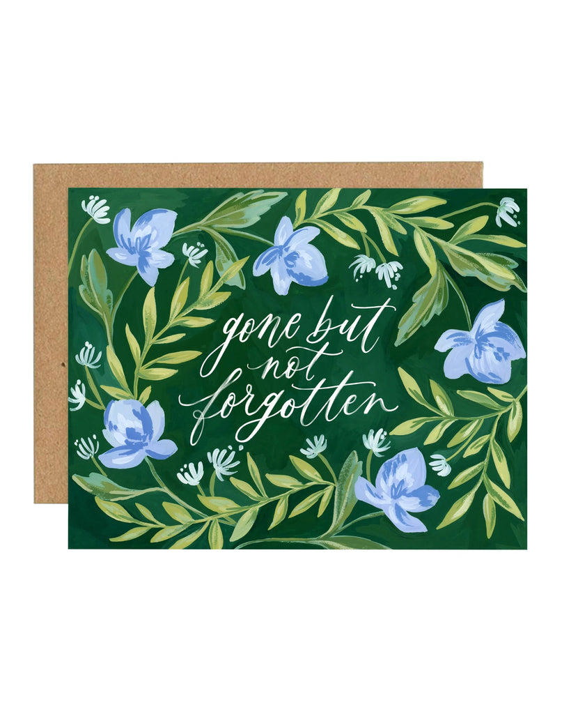 Sympathy Card: Blue Floral