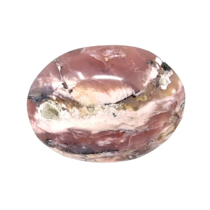 Pink Opal Palm Stones from Peru