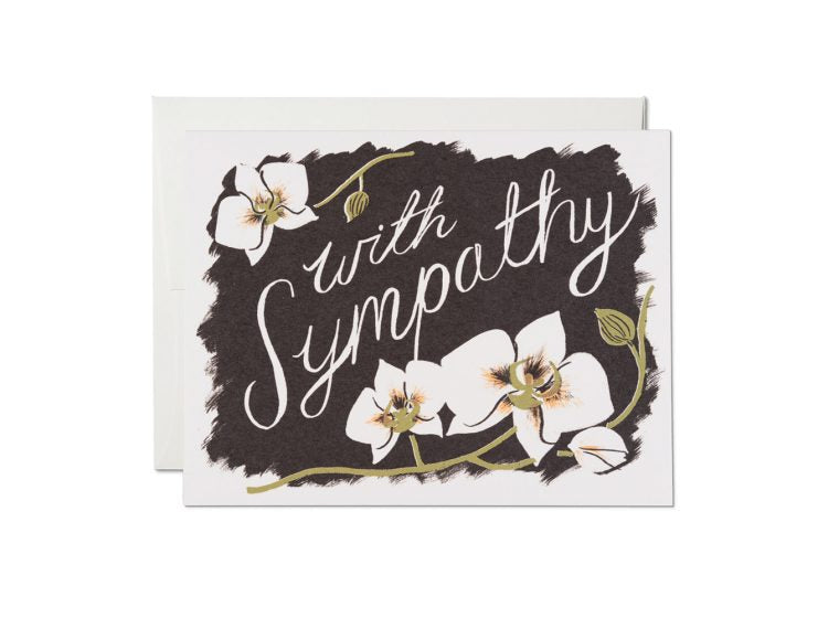 Sympathy Card: Orchids