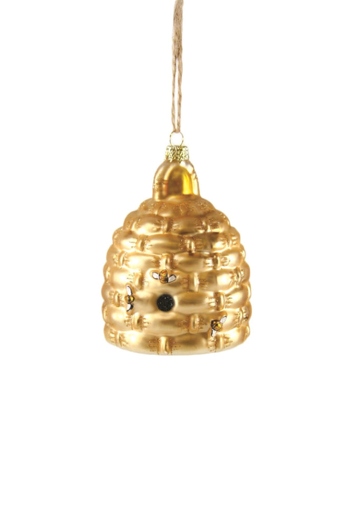 Woven Bee Skep Ornament