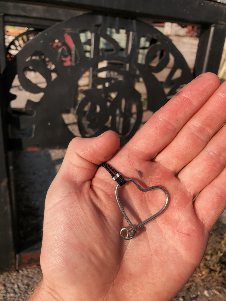 ReCycled Bicycle Heart Necklace