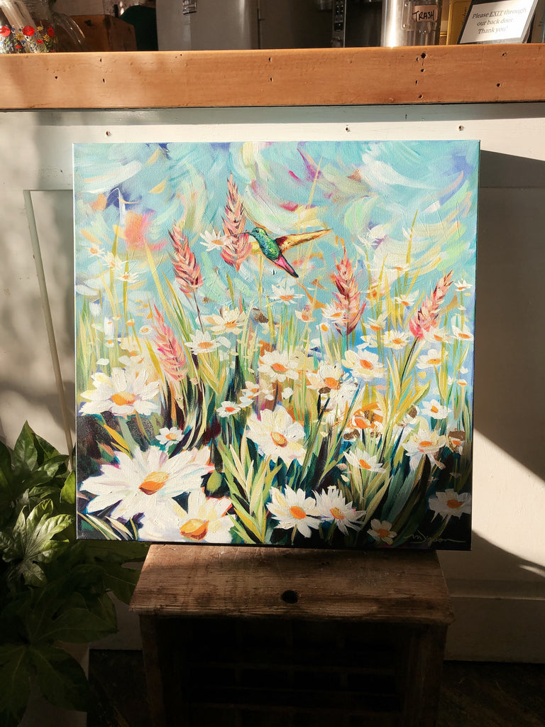 Featured Artist Painting- "Wild Hummingbird"