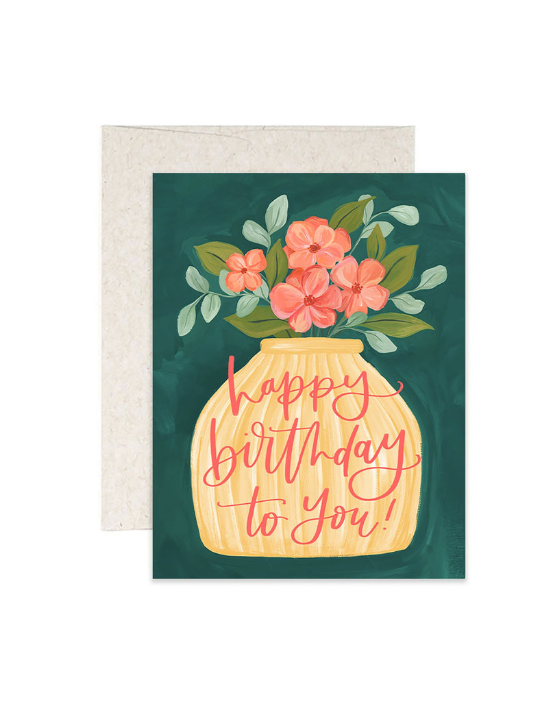 Birthday Card: Flower Vase