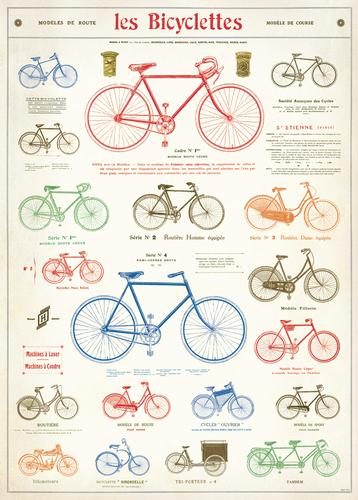 Les Bicyclettes Wrap/ Poster