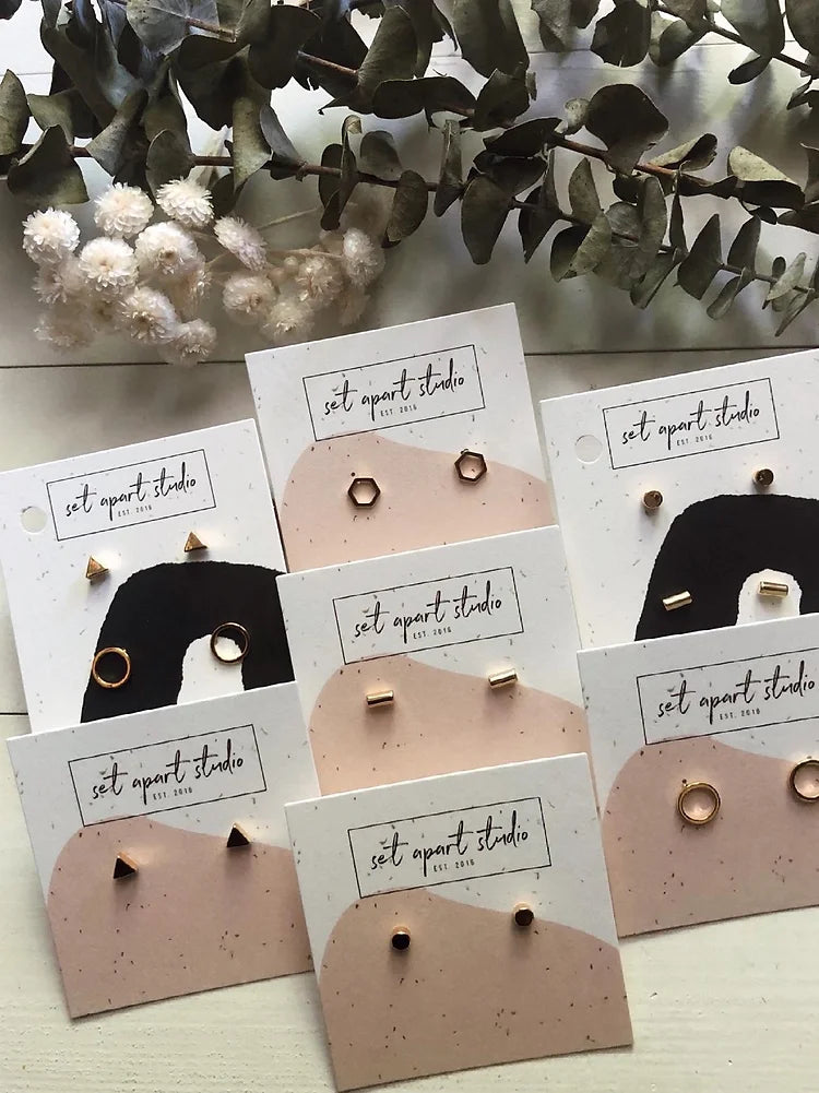 Open Circle Silver Studs